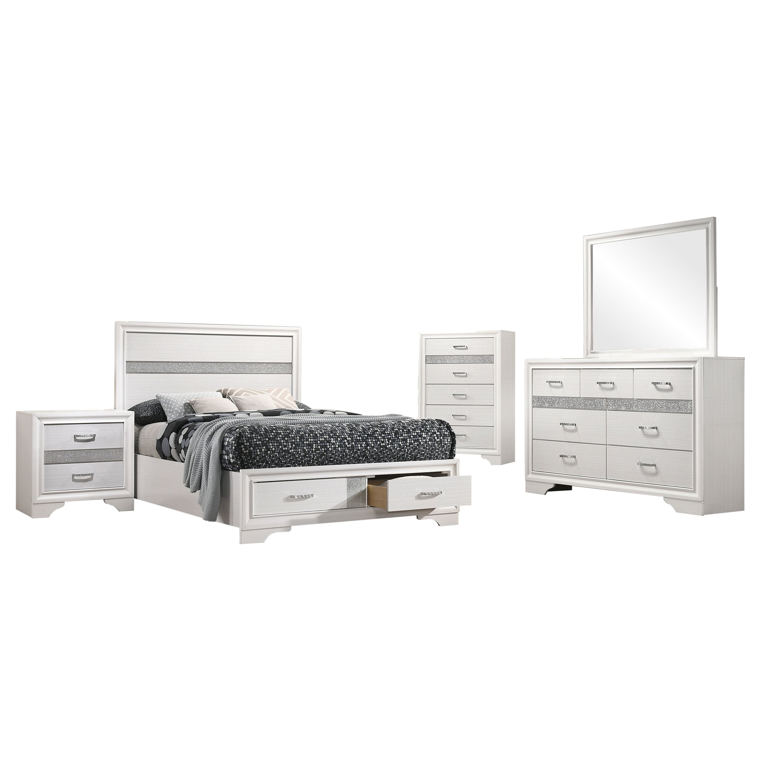 Miranda California King Bedroom Set Black