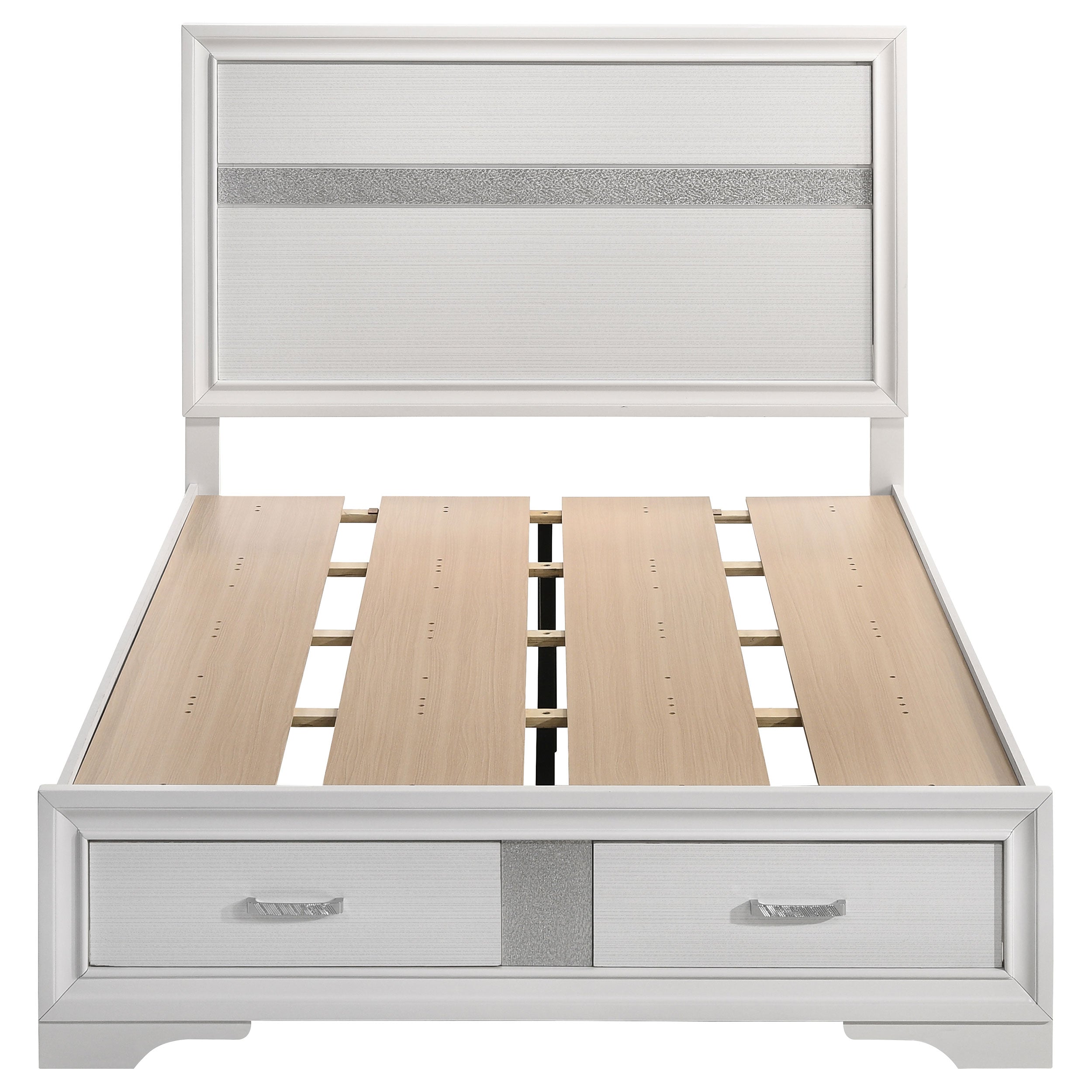Miranda 51-inch Wood California King Storage Panel Bed Black