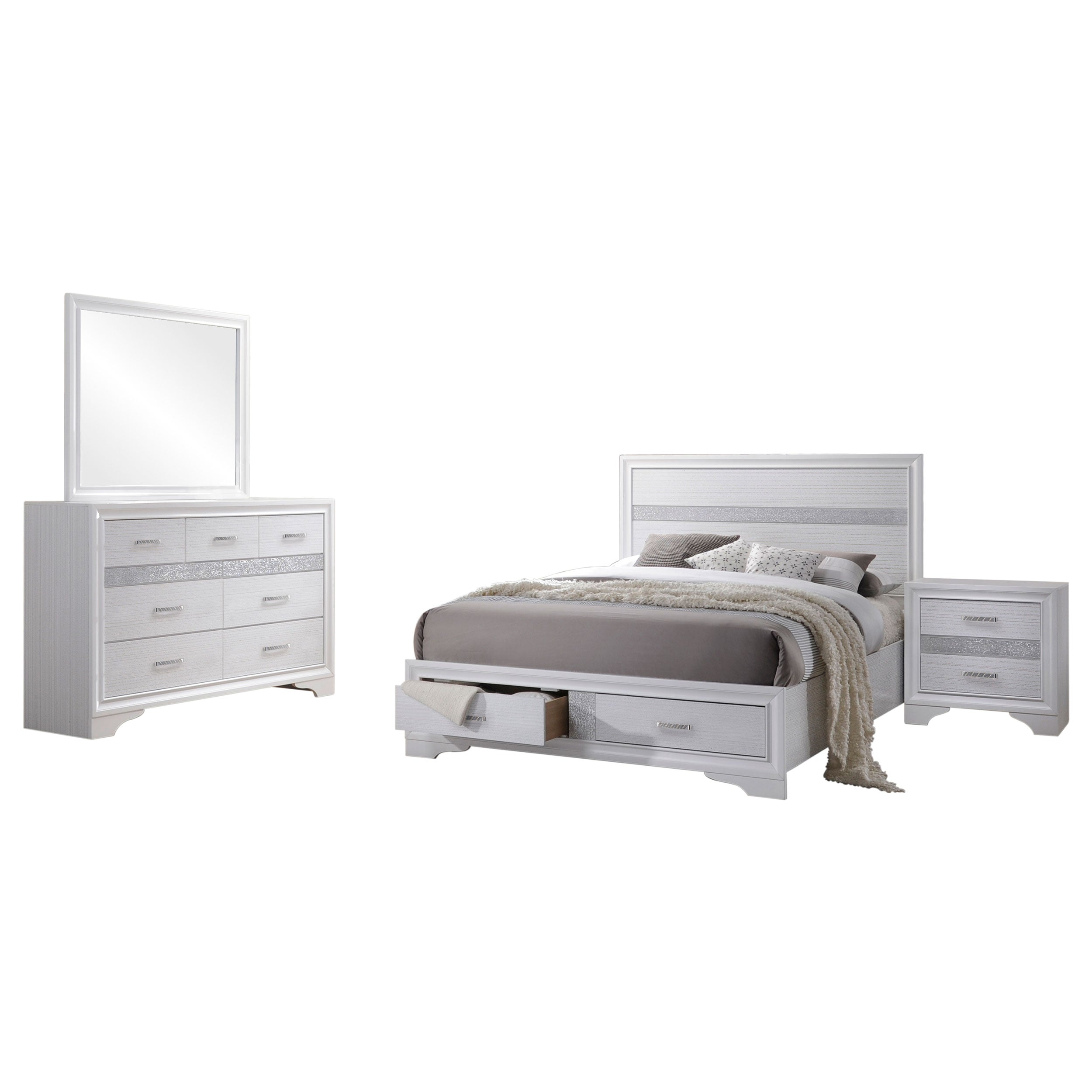 Miranda California King Bedroom Set Black