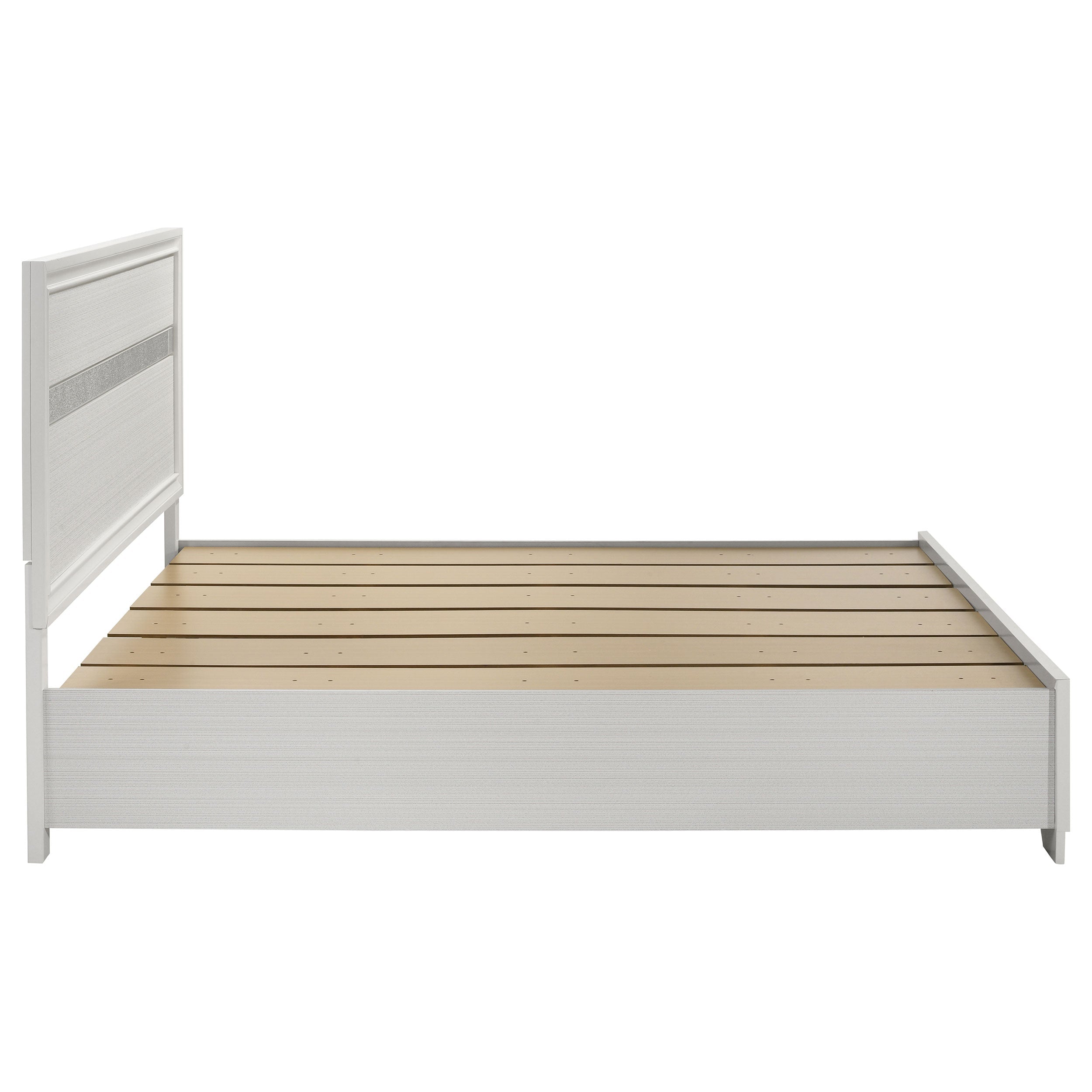 Miranda 51-inch Wood California King Storage Panel Bed Black