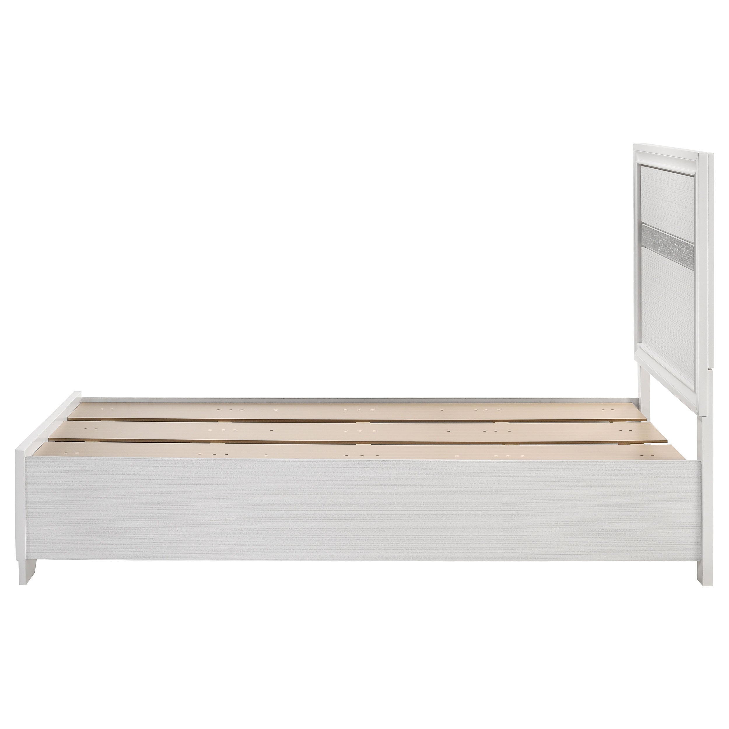 Miranda 51-inch Wood California King Storage Panel Bed Black
