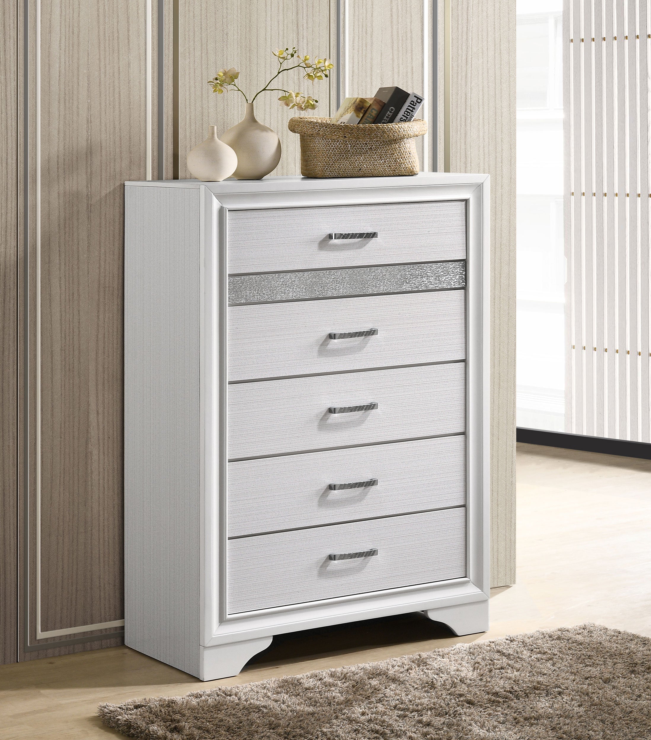 Miranda 5-drawer Bedroom Chest Black