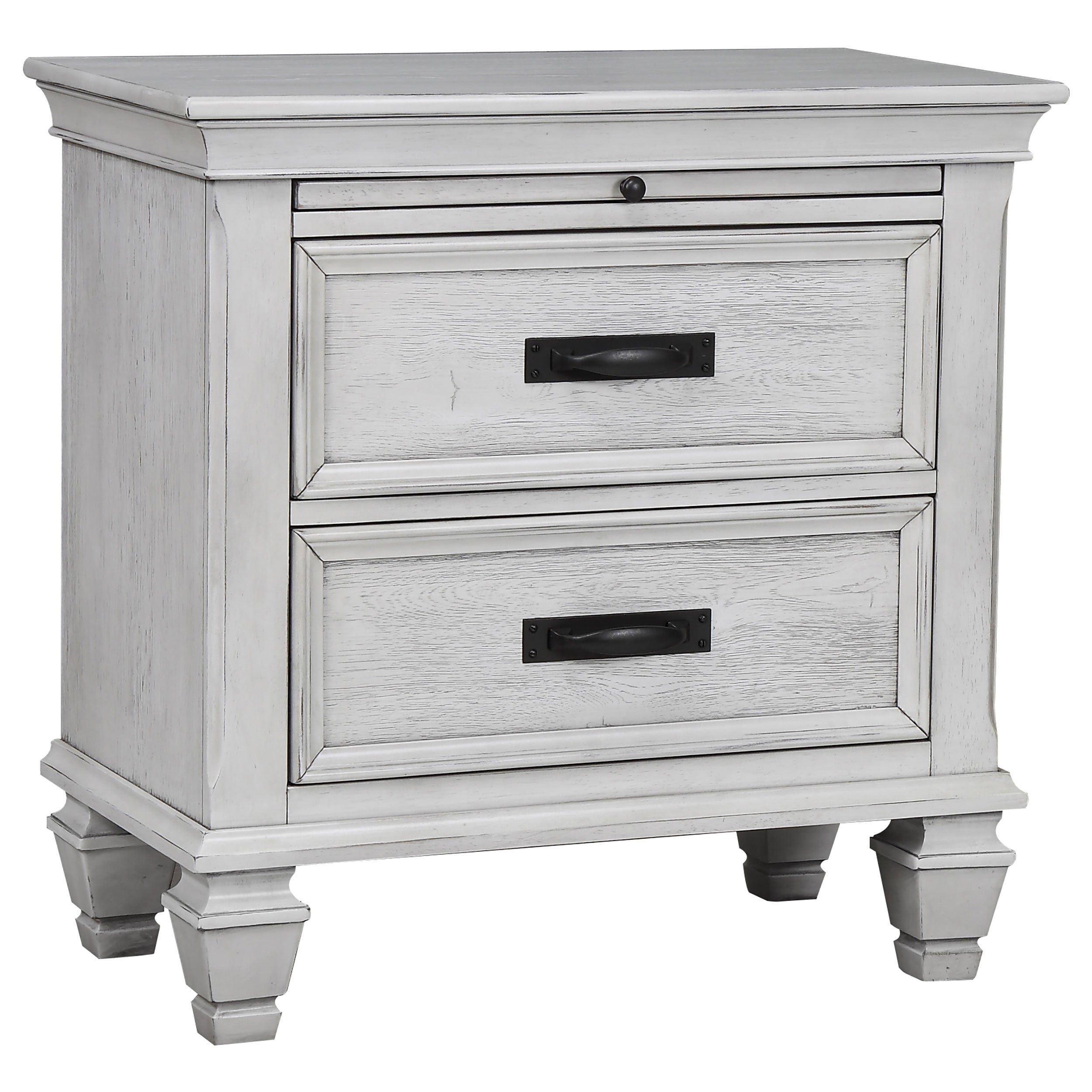 Franco Bedroom Set Distressed White
