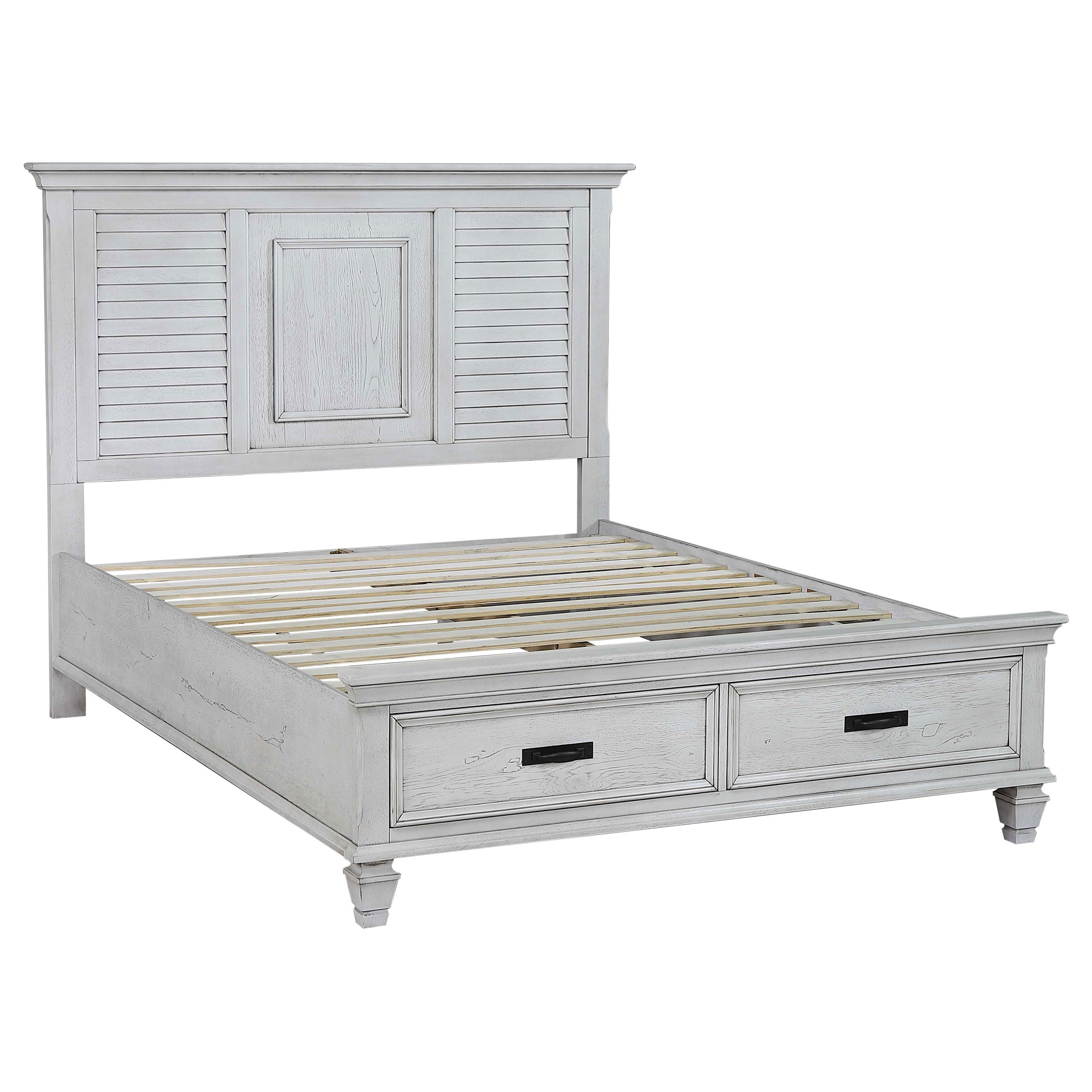 Franco Bedroom Set Distressed White