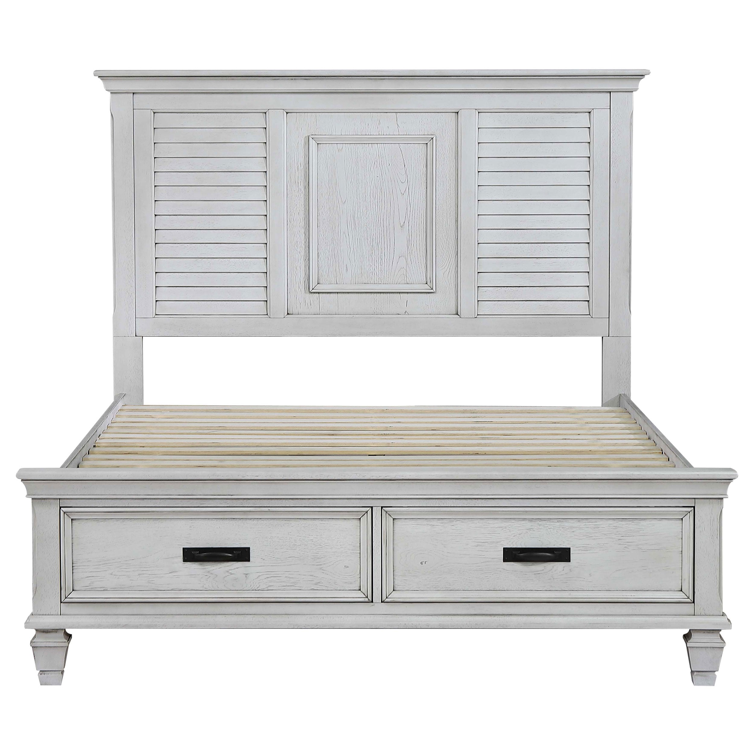 Franco Bedroom Set Distressed White