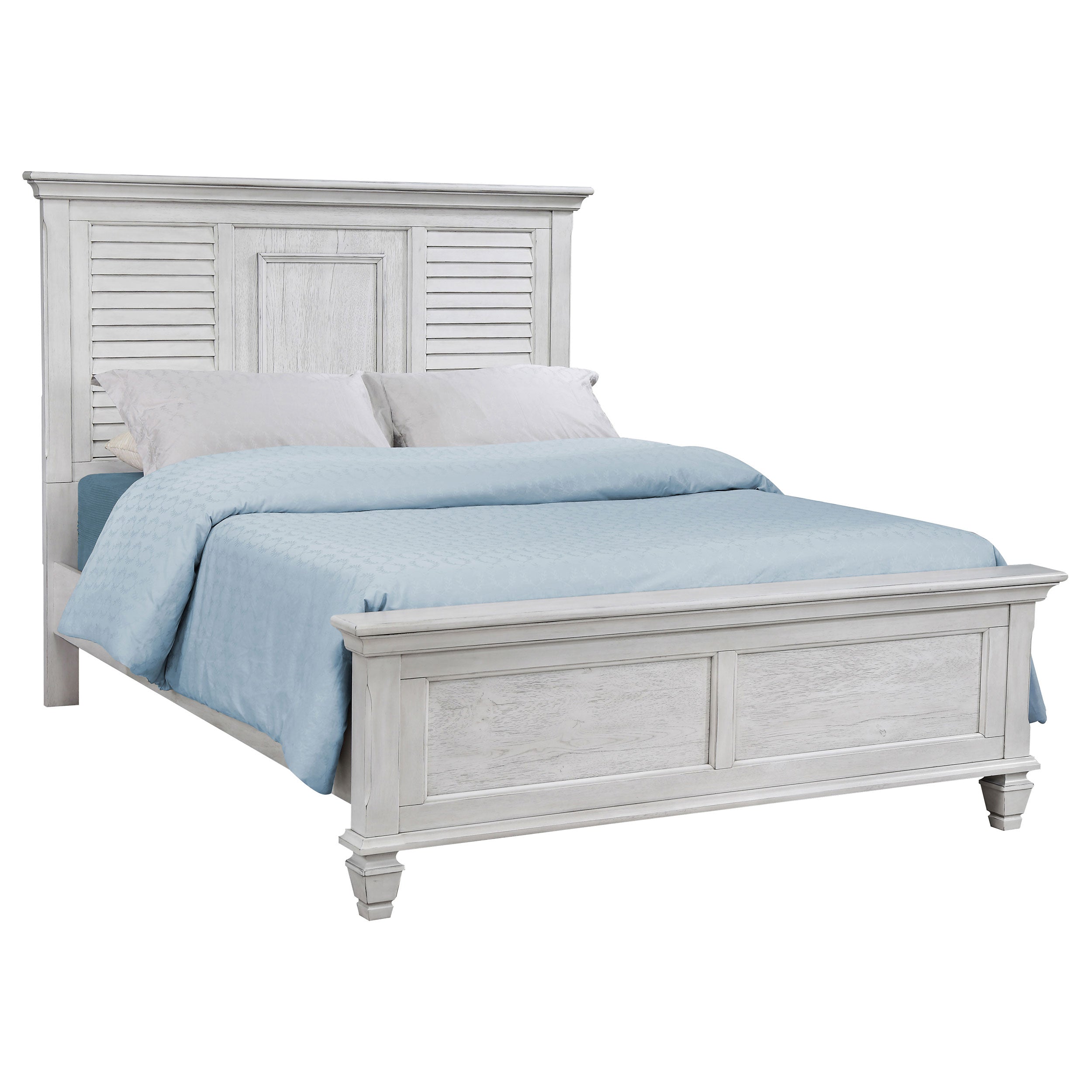 Franco Bedroom Set Distressed White