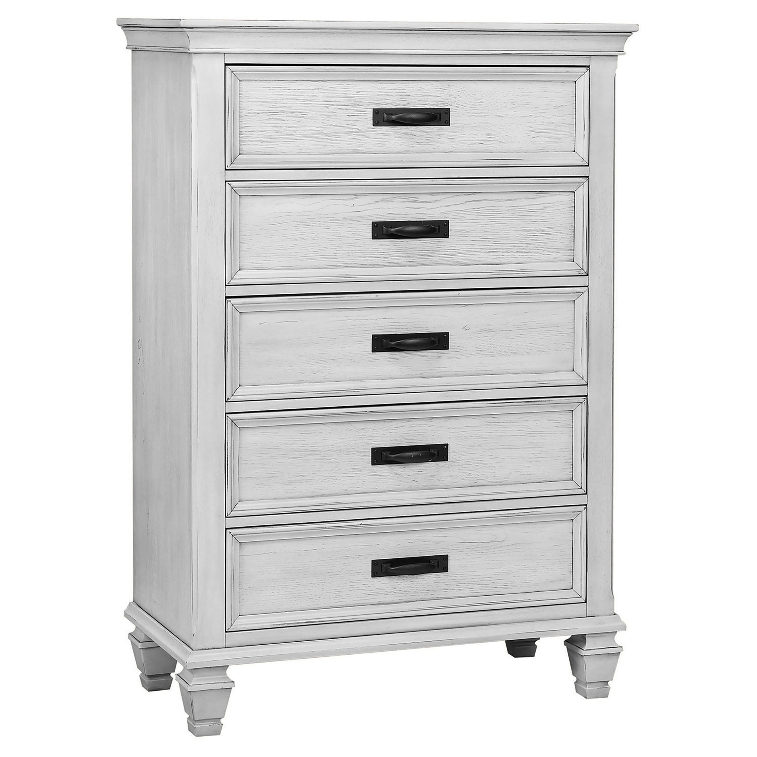 Franco Bedroom Set Distressed White
