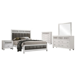 Barzini 4-piece Bedroom Set White