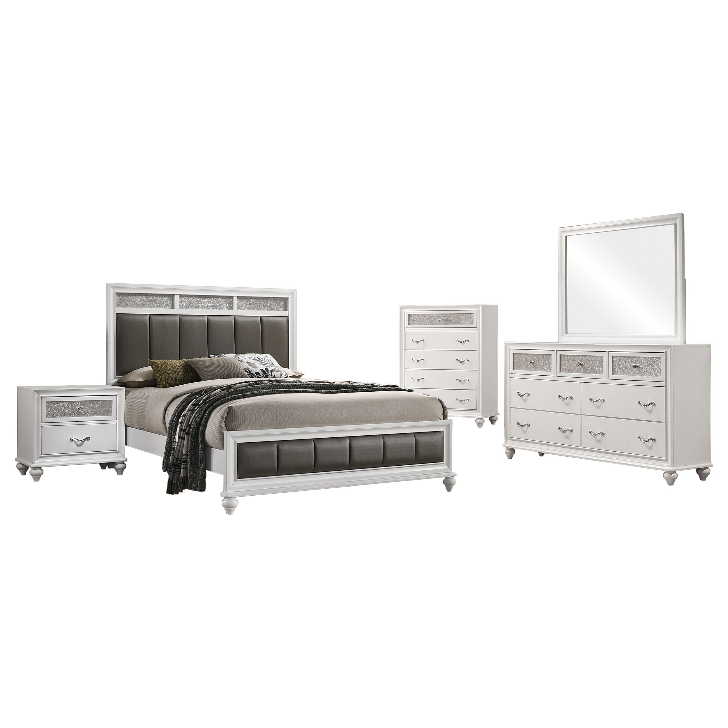 Barzini California King Bedroom Set Black
