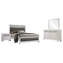 Barzini 4-piece Bedroom Set White