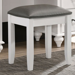 Barzini 7-drawer Vanity Set with Lighting White