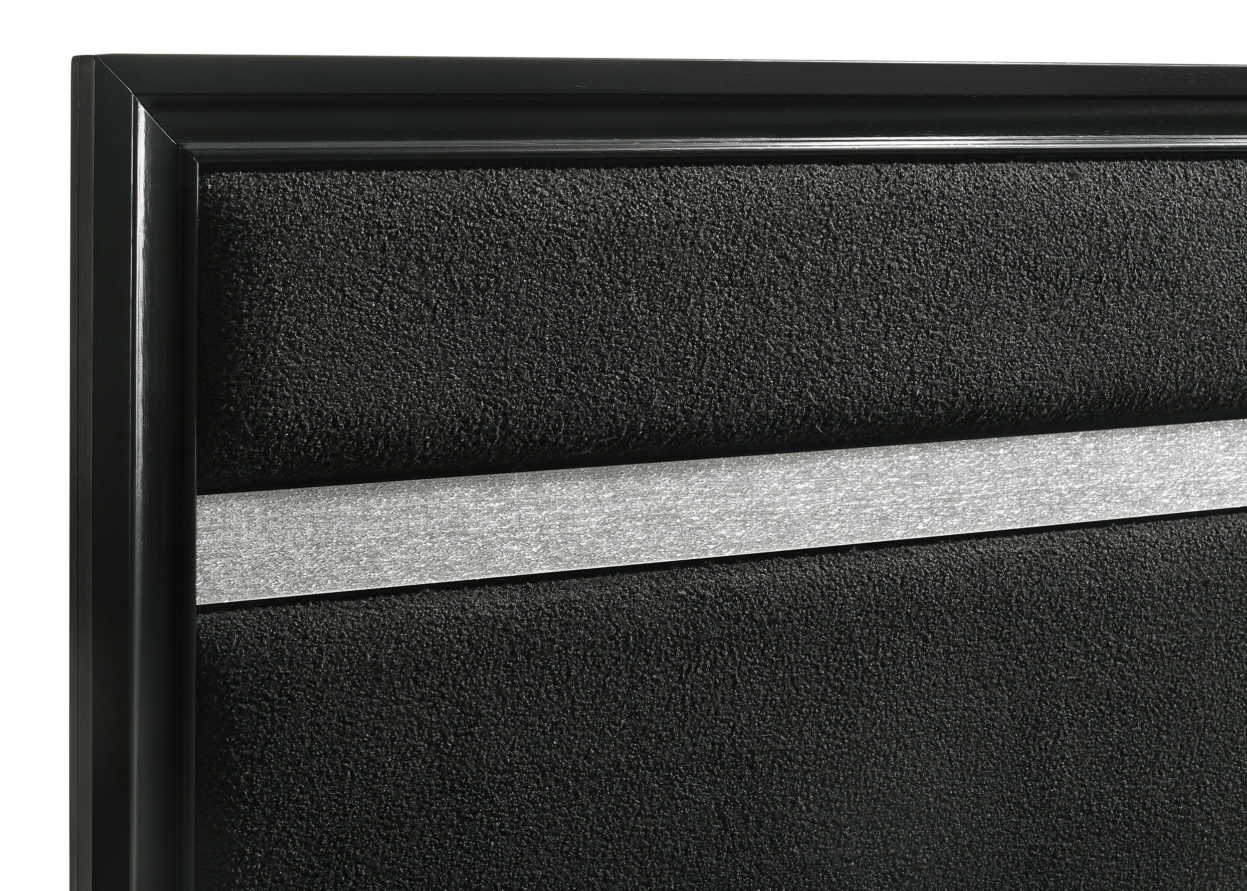 Miranda 51-inch Wood California King Storage Panel Bed Black