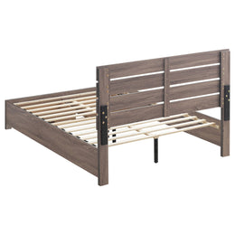 Brantford Wood Panel Bed Barrel Oak
