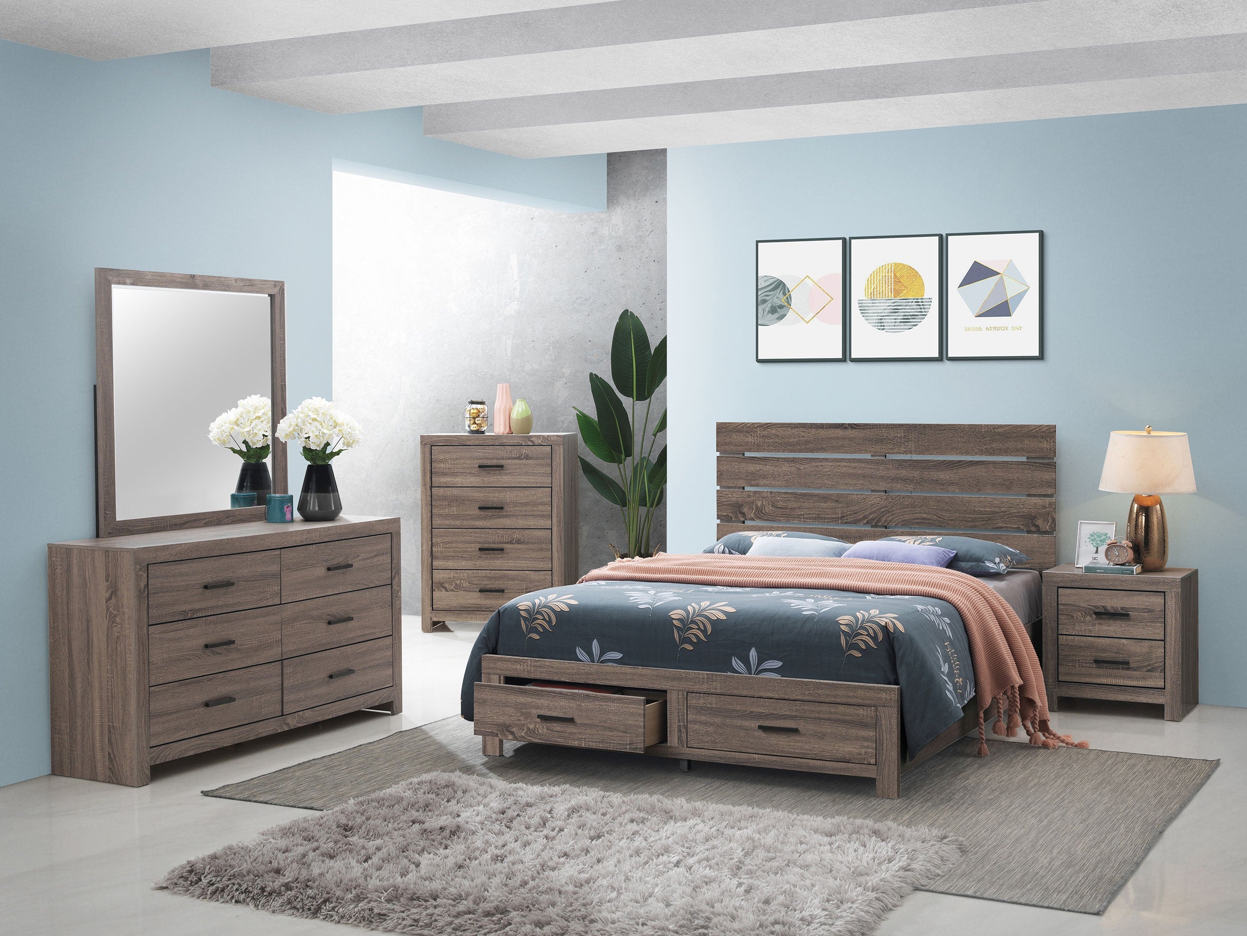 Brantford Bedroom Set Barrel Oak