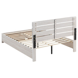 Brantford Wood Panel Bed Barrel Oak