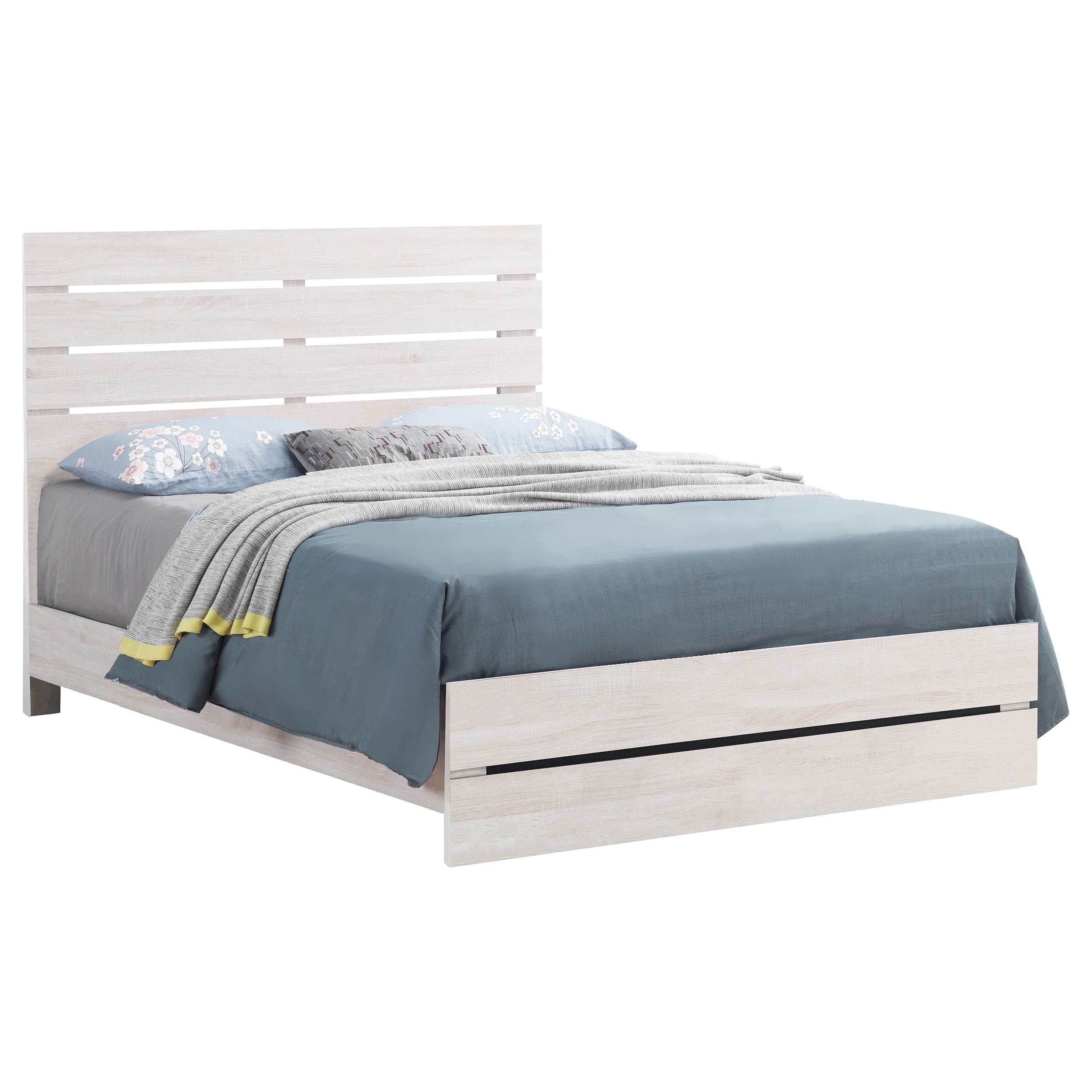 Brantford Wood Panel Bed Barrel Oak
