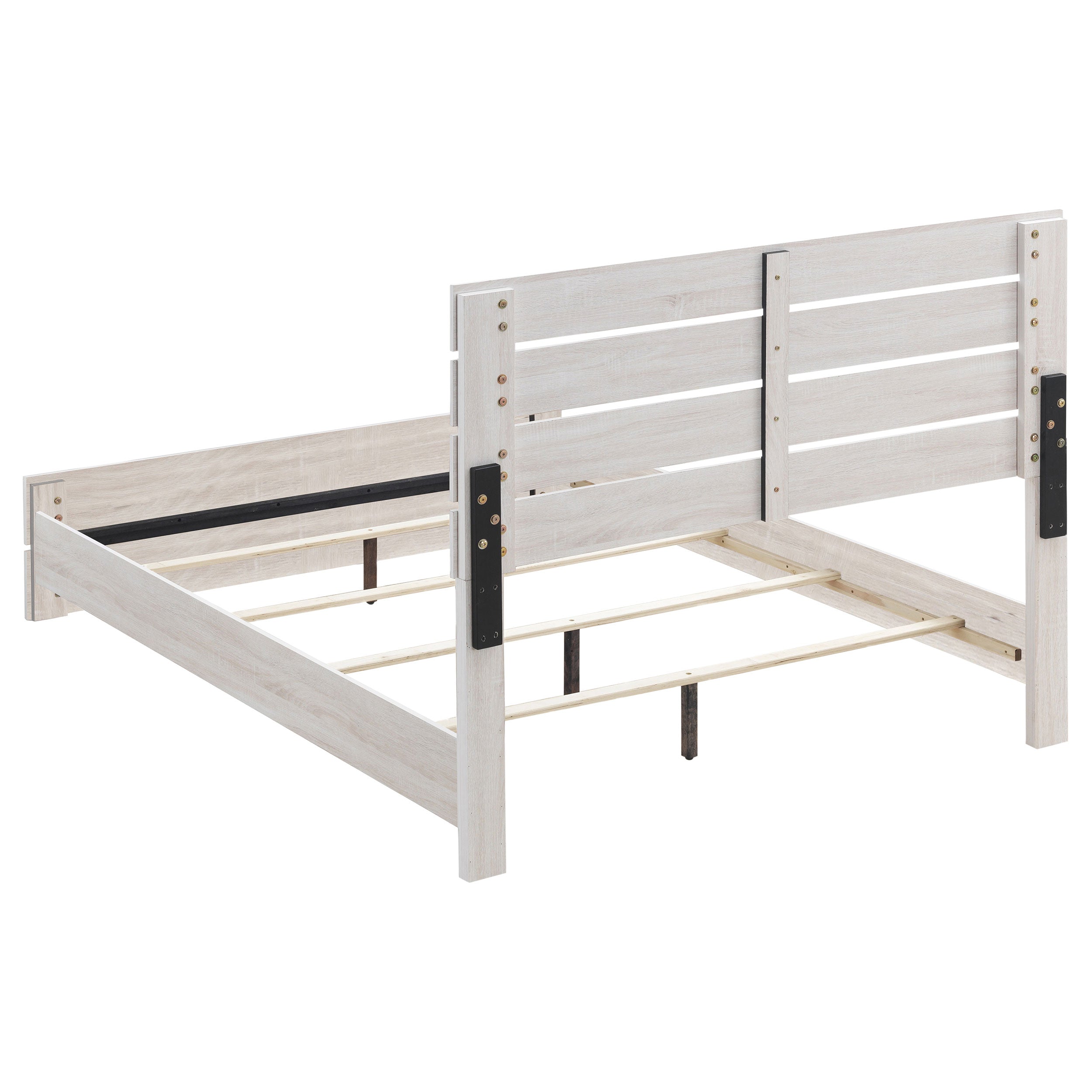 Brantford Wood Panel Bed Barrel Oak
