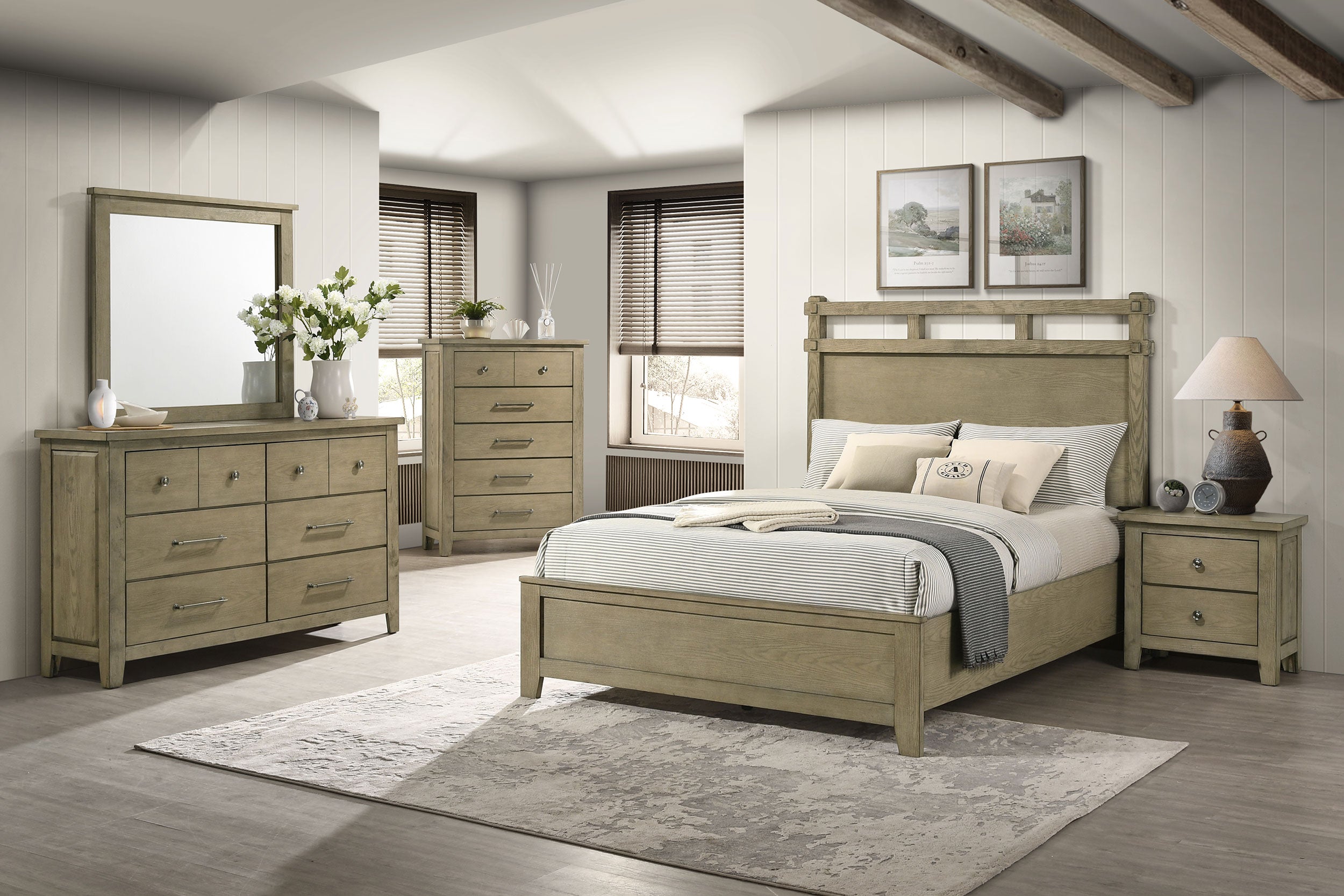 Hazlewood Bedroom Set Vineyard Oak