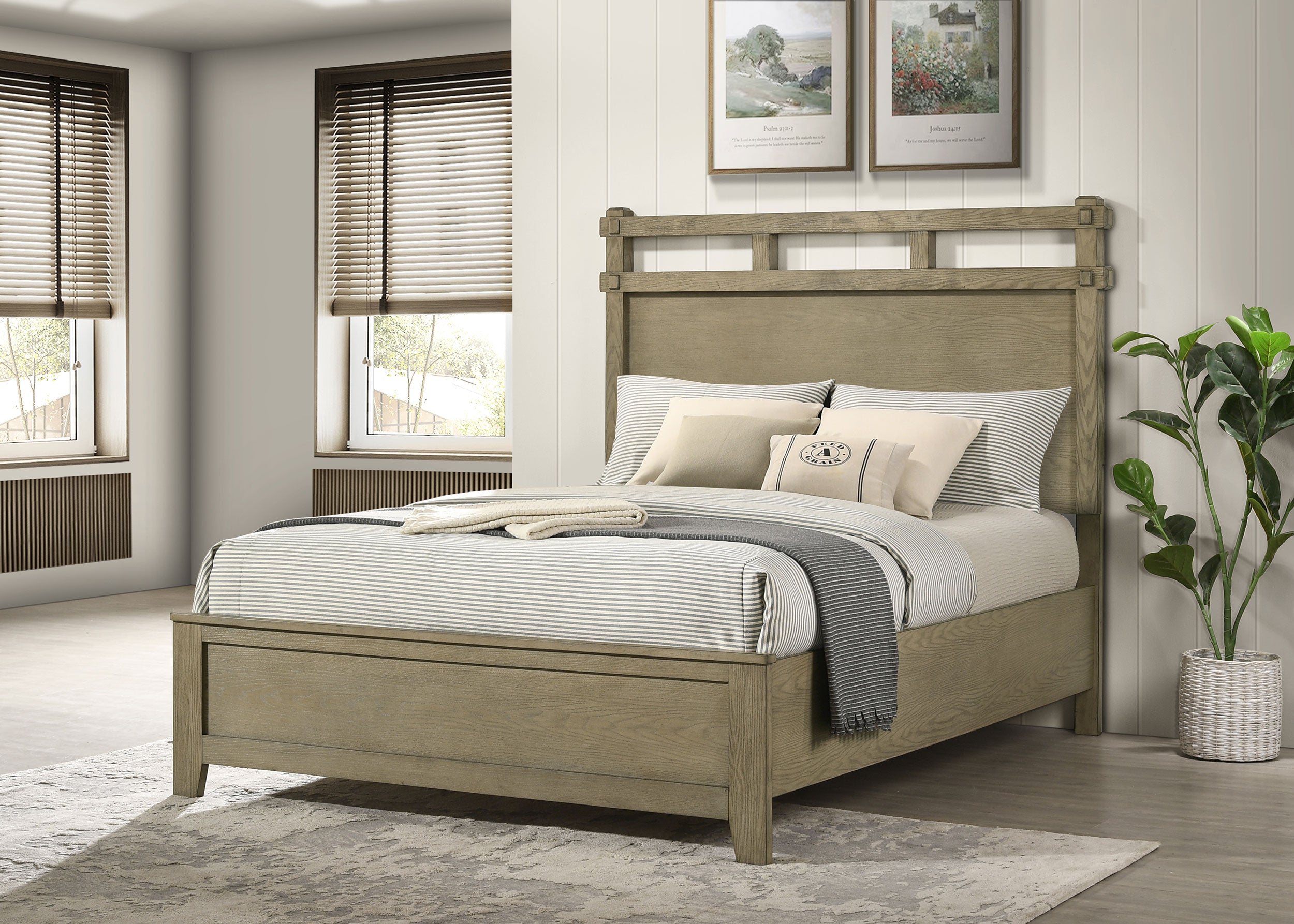 Hazlewood 59-inch Panel Storage Bed Vineyard Oak