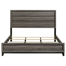 Watson Wood California King Panel Bed Grey Oak