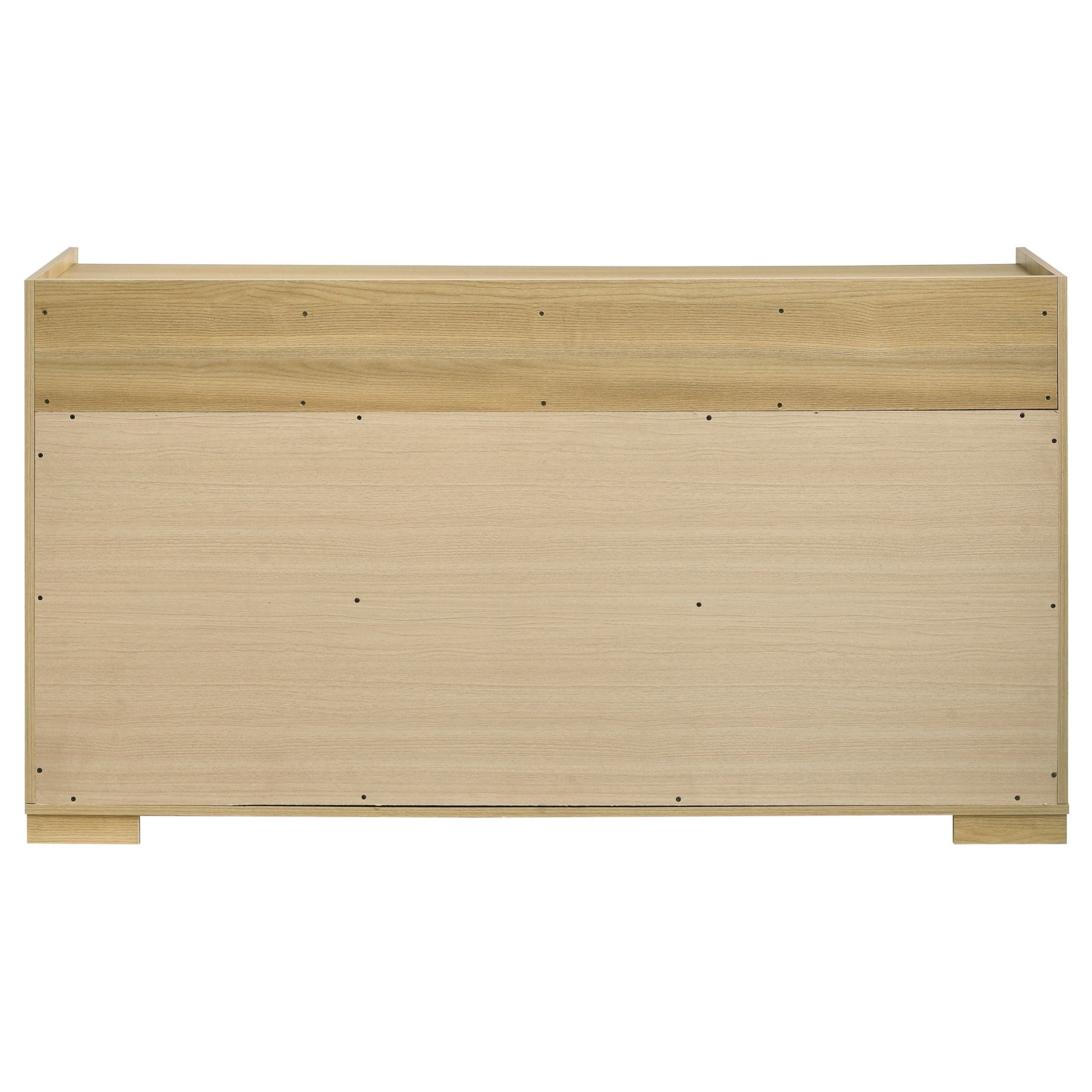 Hyland 6-drawer Dresser with Mirror Natural