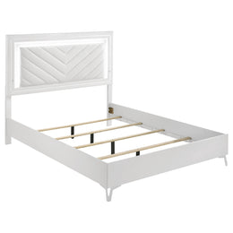Cassia LED Bedroom Set White High Gloss