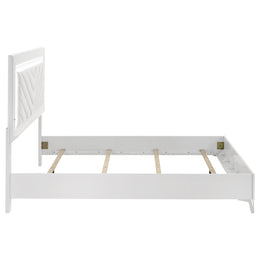 Cassia LED Panel Bed White High Gloss