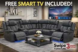 ACE26 Gray Reclining Sectional