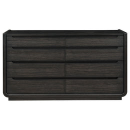 Leandro 8-drawer Bedroom Dresser Cabinet Burnished Black