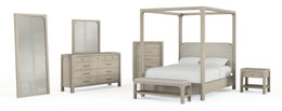 Solano 85-inch Canopy Bed Weathered Mango