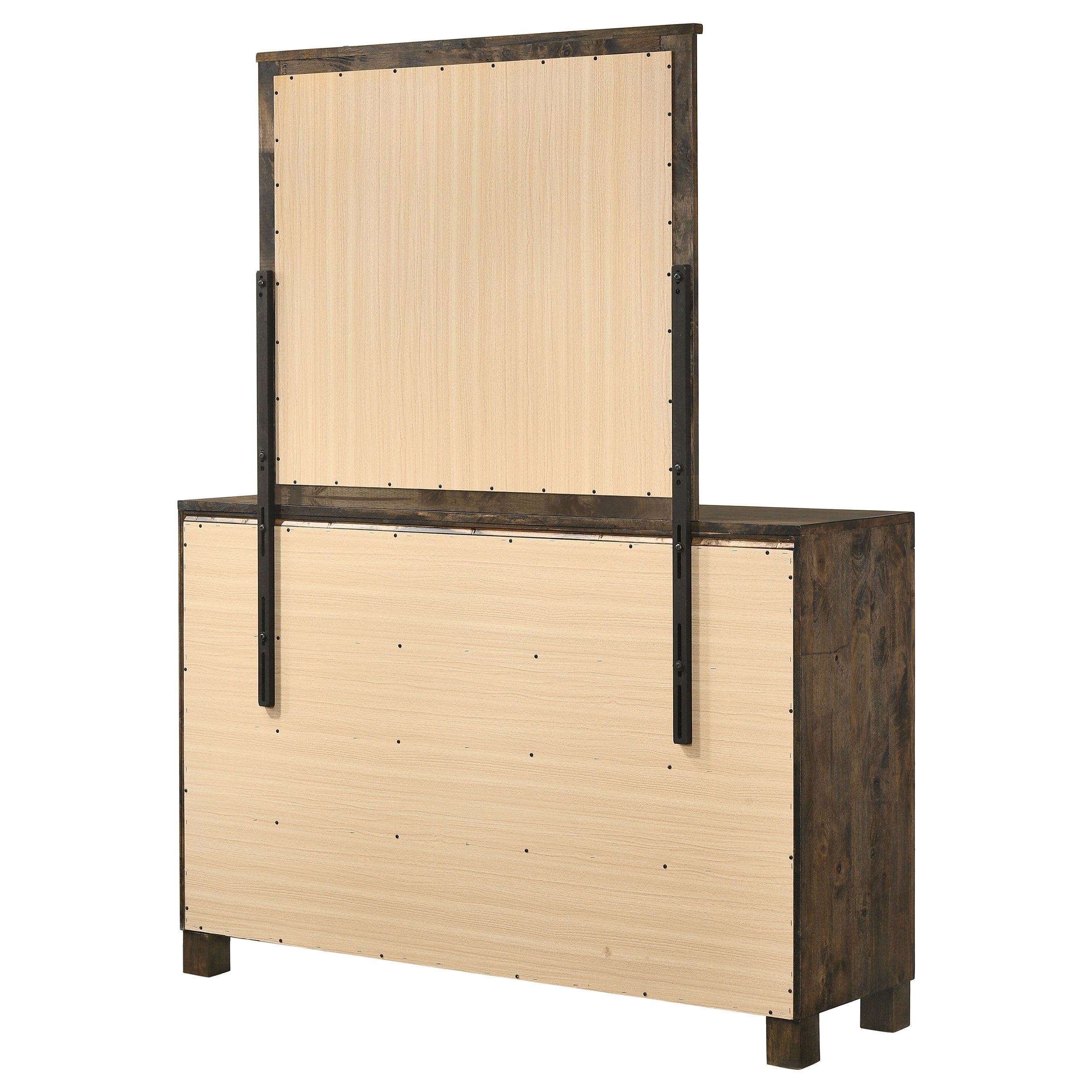 Woodmont 8-drawer Dresser Rustic Golden Brown