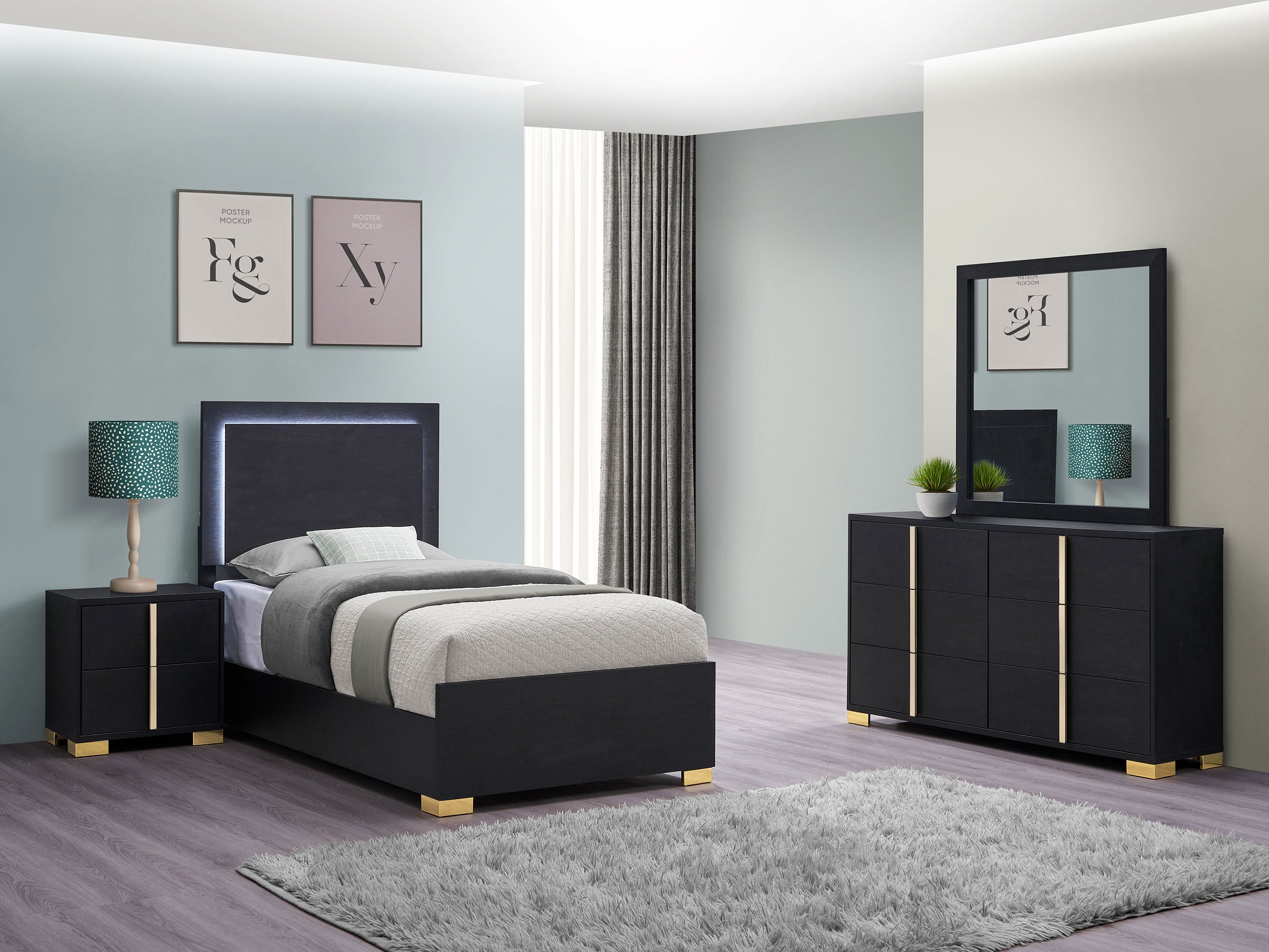 Marceline Bedroom Set Black