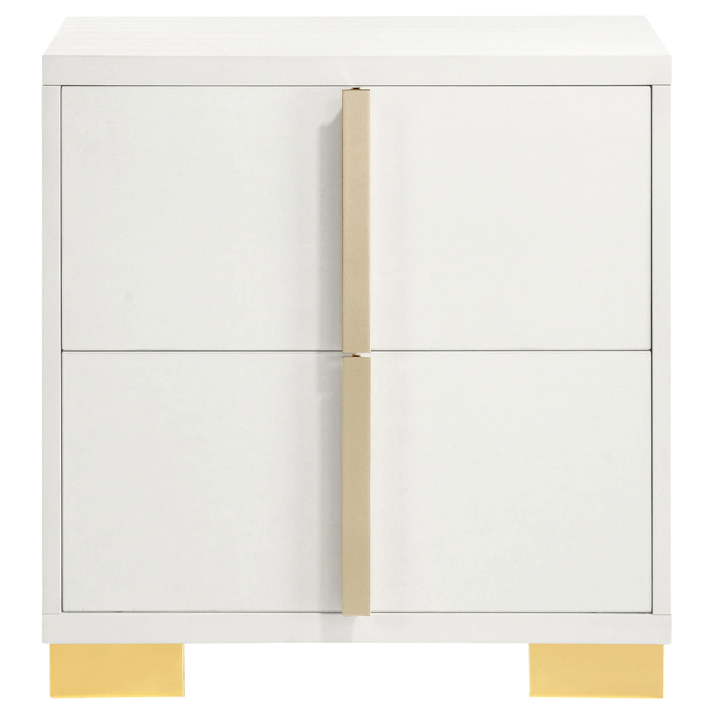 Marceline 2-drawer Nightstand Black