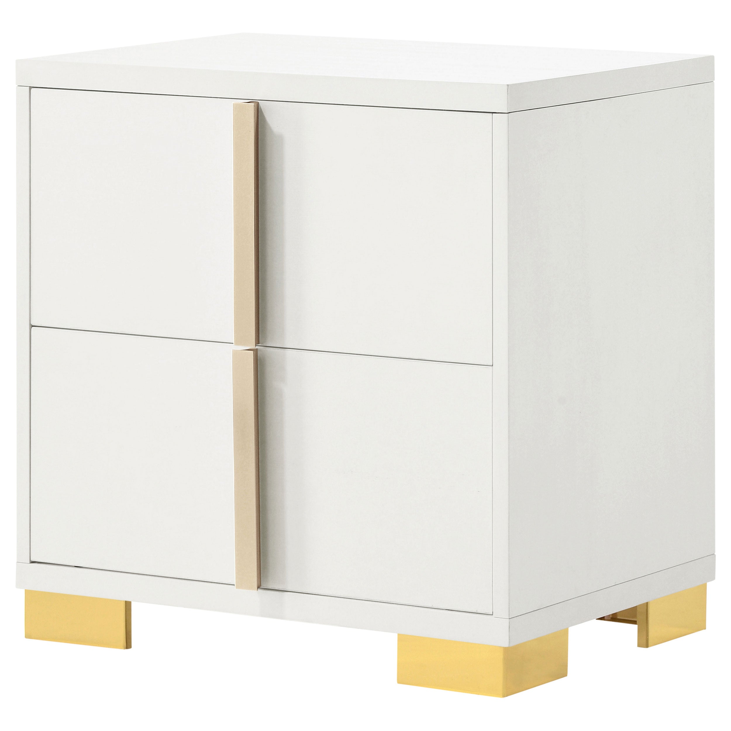 Marceline 2-drawer Nightstand Black