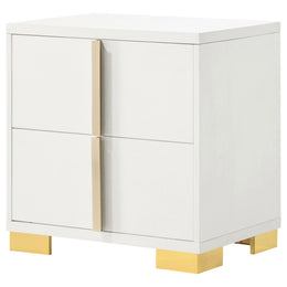 Marceline 2-drawer Nightstand Black