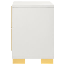 Marceline 2-drawer Nightstand Black