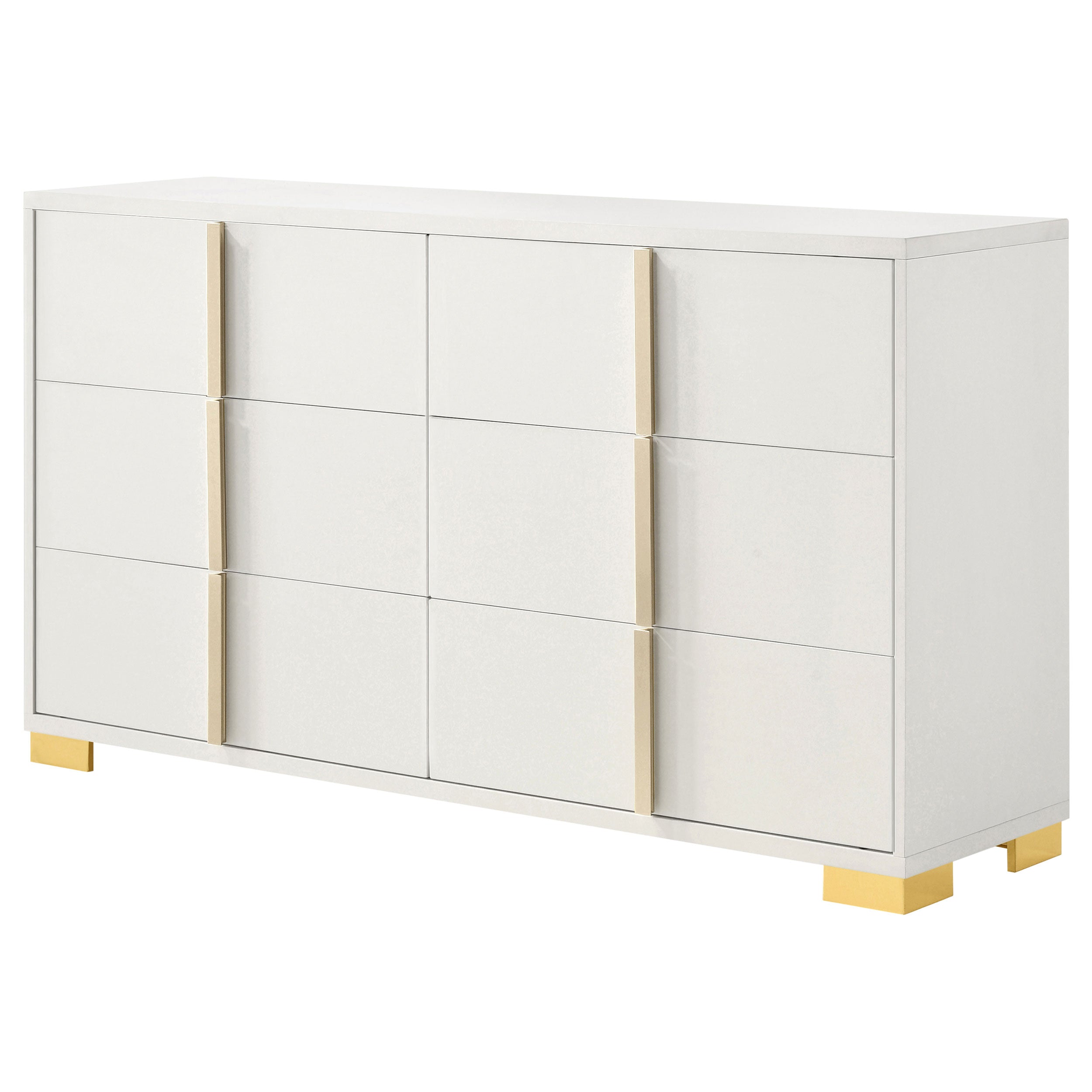Marceline 6-drawer Dresser Black