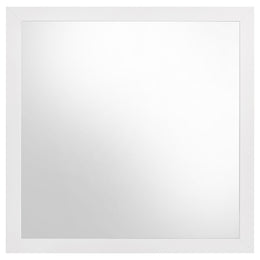 Ines 6-drawer Bedroom Dresser with Mirror Cabinet White High Gloss