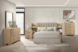 Arielle Dresser Mirror Light Oak