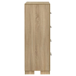 Arielle 4-drawer Bedroom Chest of Drawers Light Oak