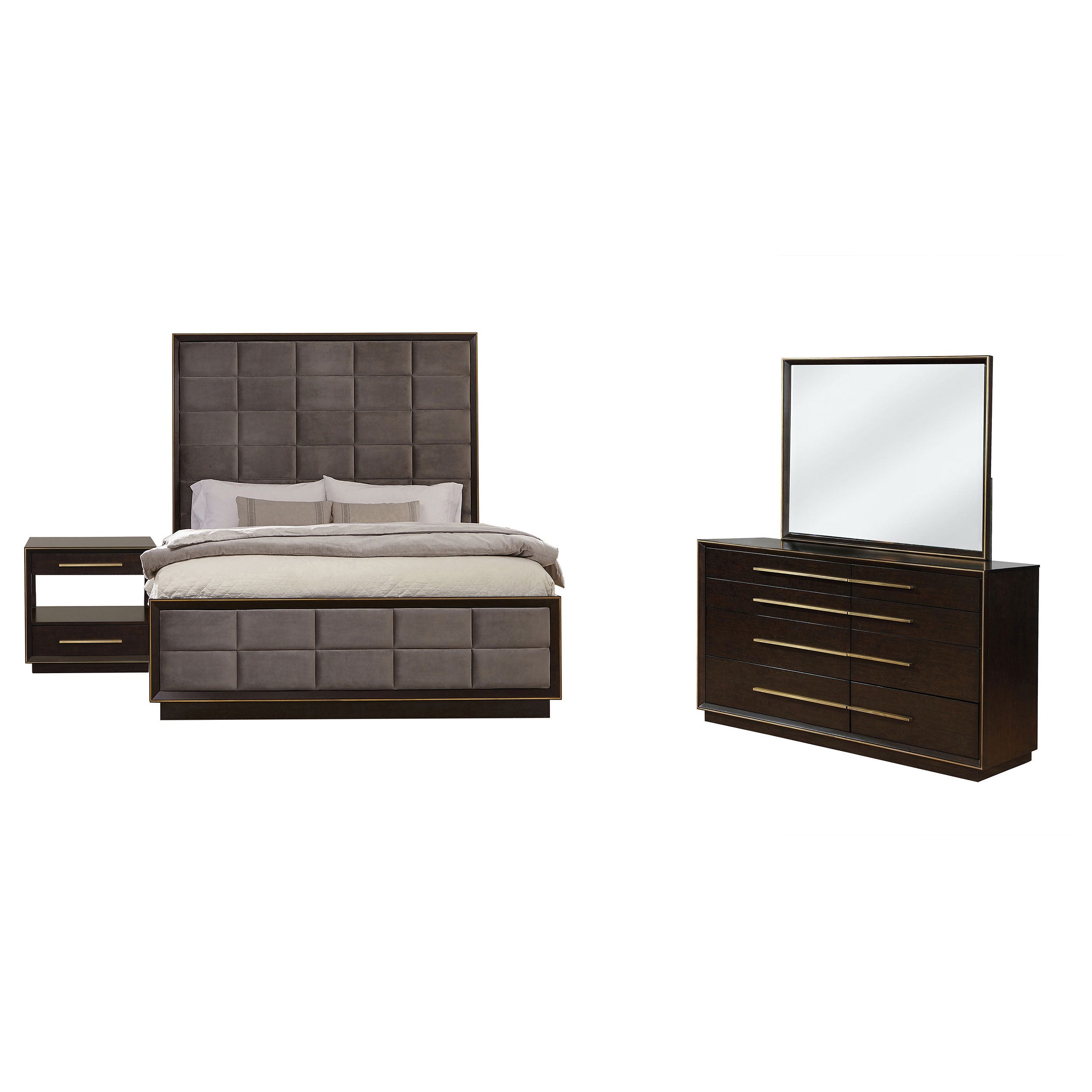 Durango California King Bedroom Set Peppercorn