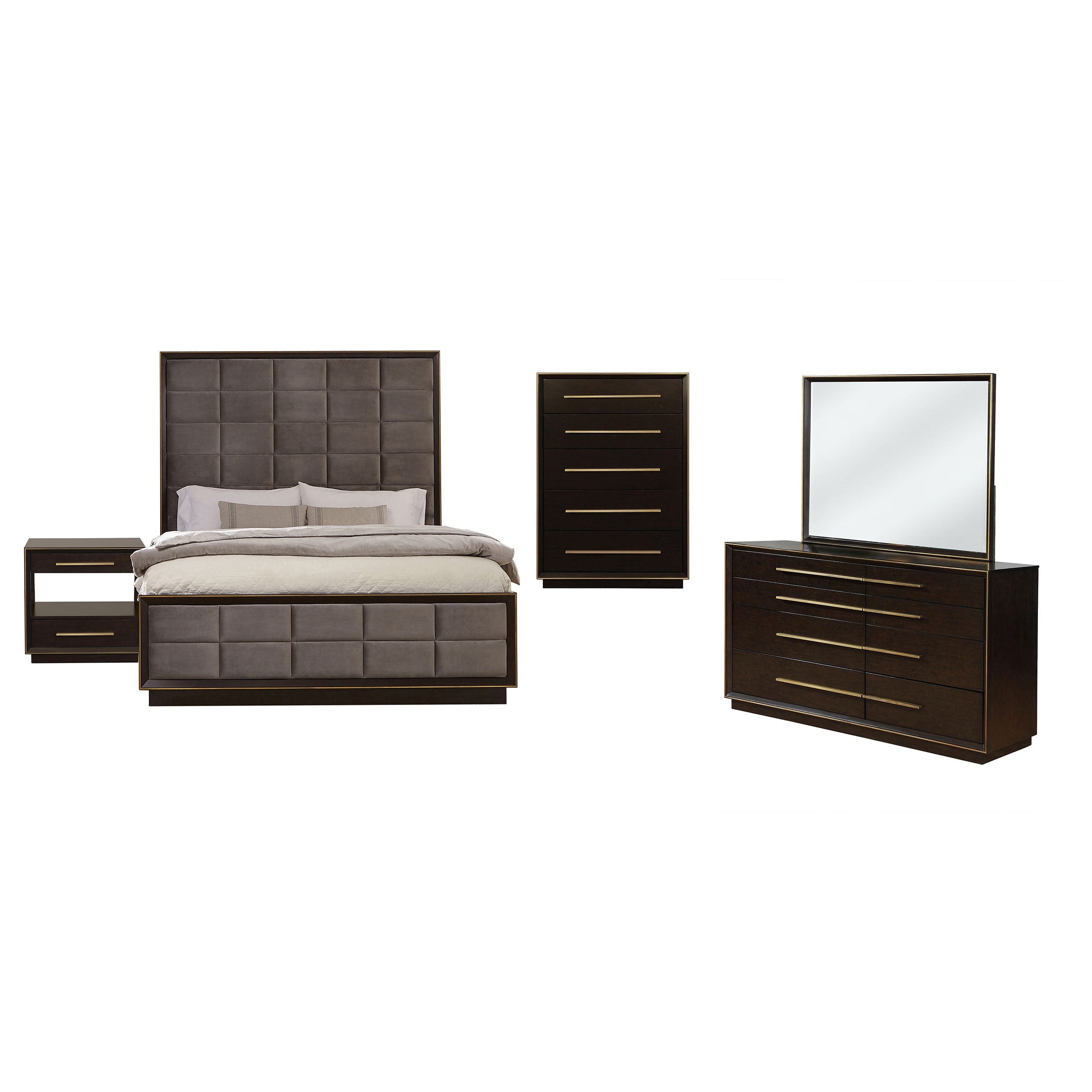 Durango California King Bedroom Set Peppercorn