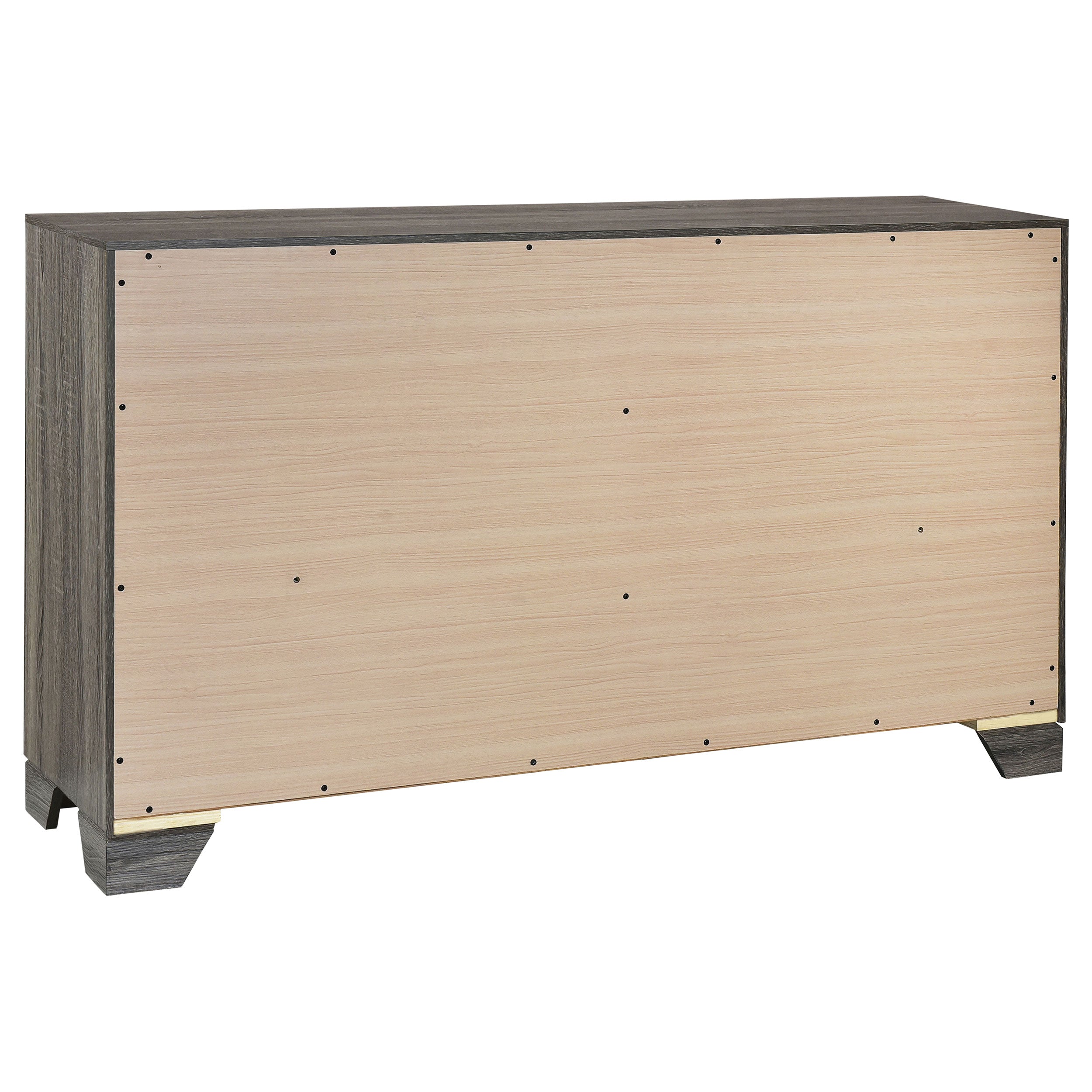 Wright California King Bedroom Set Brown Oak