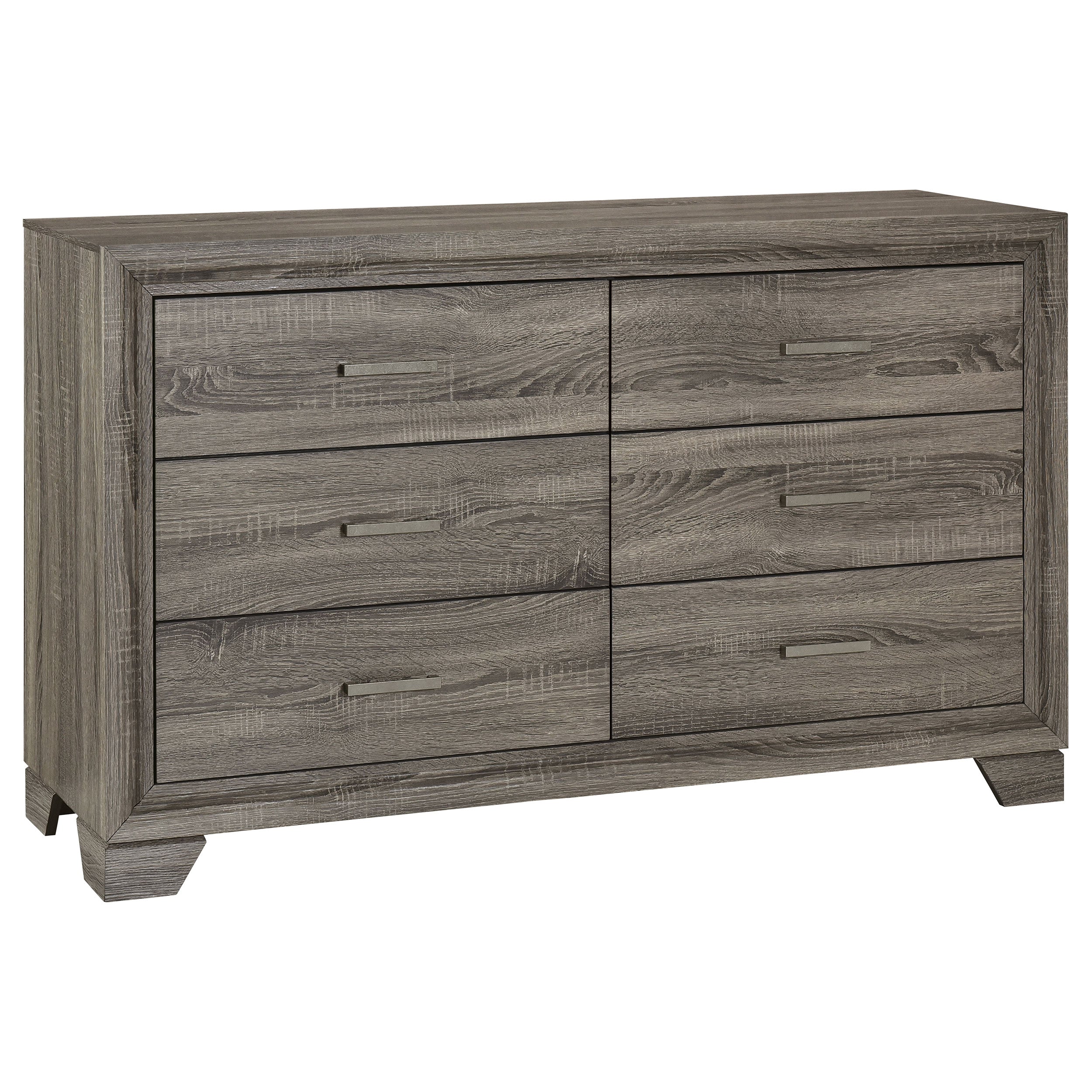 Wright California King Bedroom Set Brown Oak