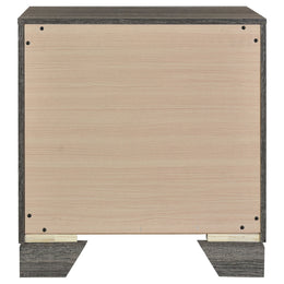 Wright 2-drawer Nightstand Bedside Table Brown Oak
