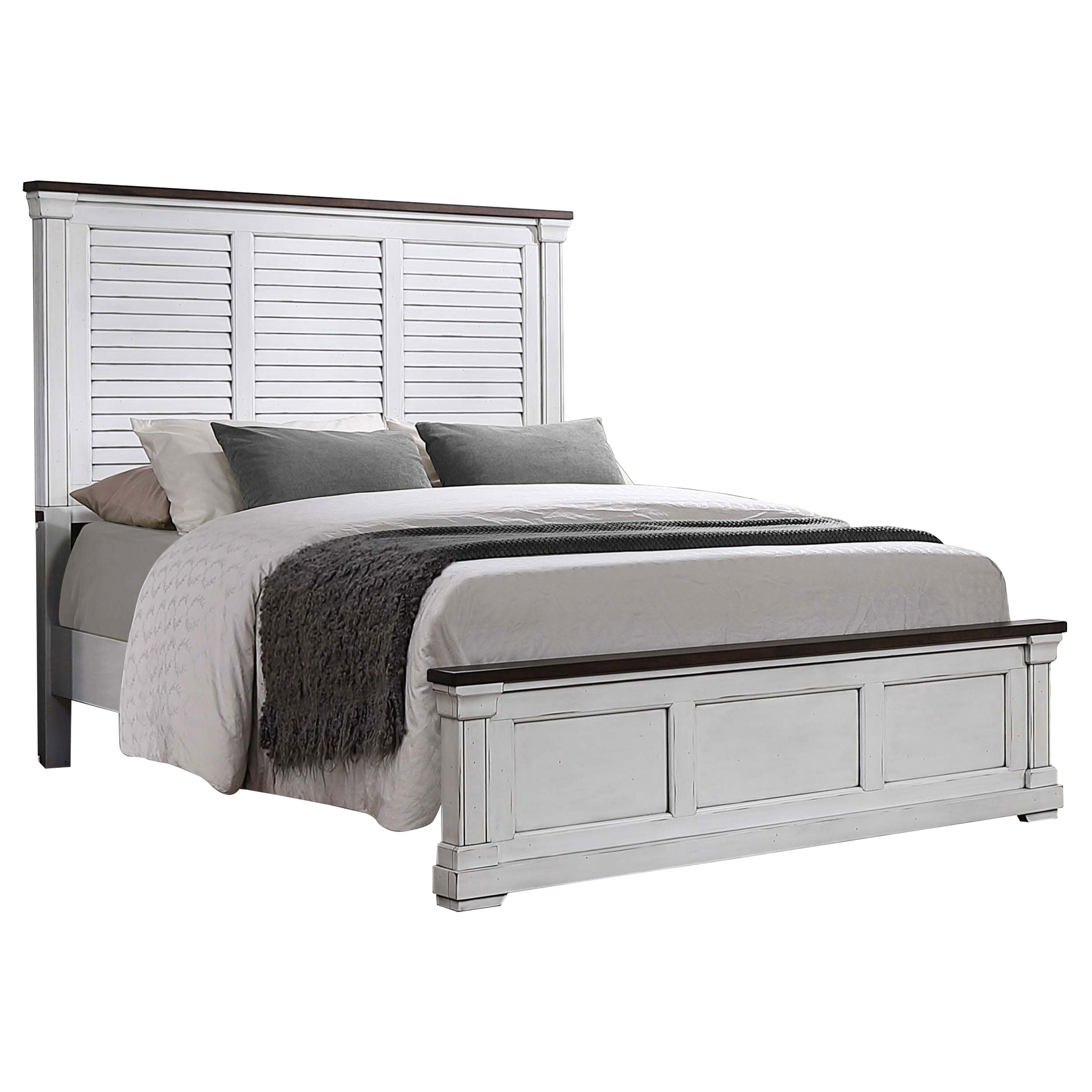 Hillcrest Bedroom Set Distressed White