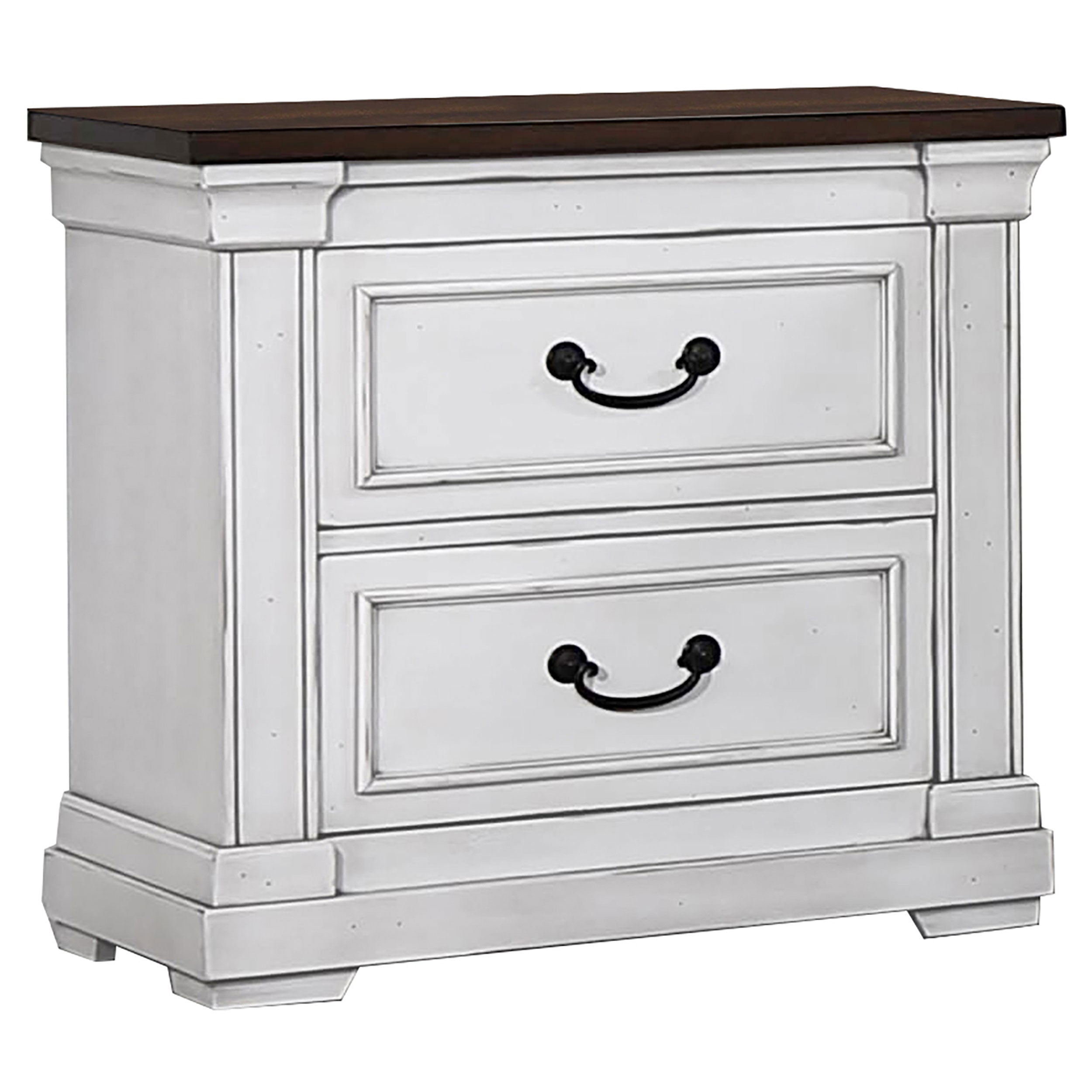 Hillcrest Bedroom Set Distressed White