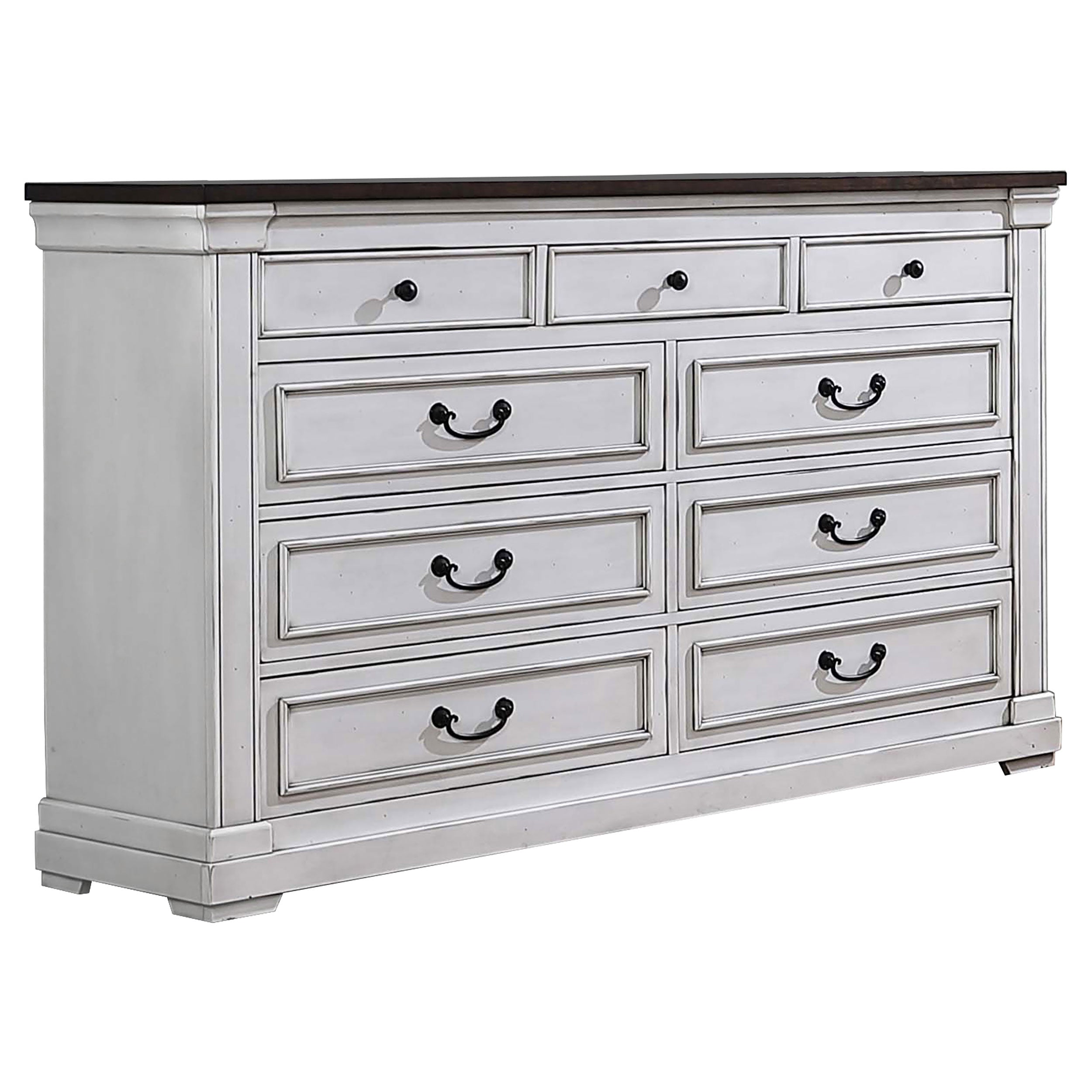 Hillcrest Bedroom Set Distressed White