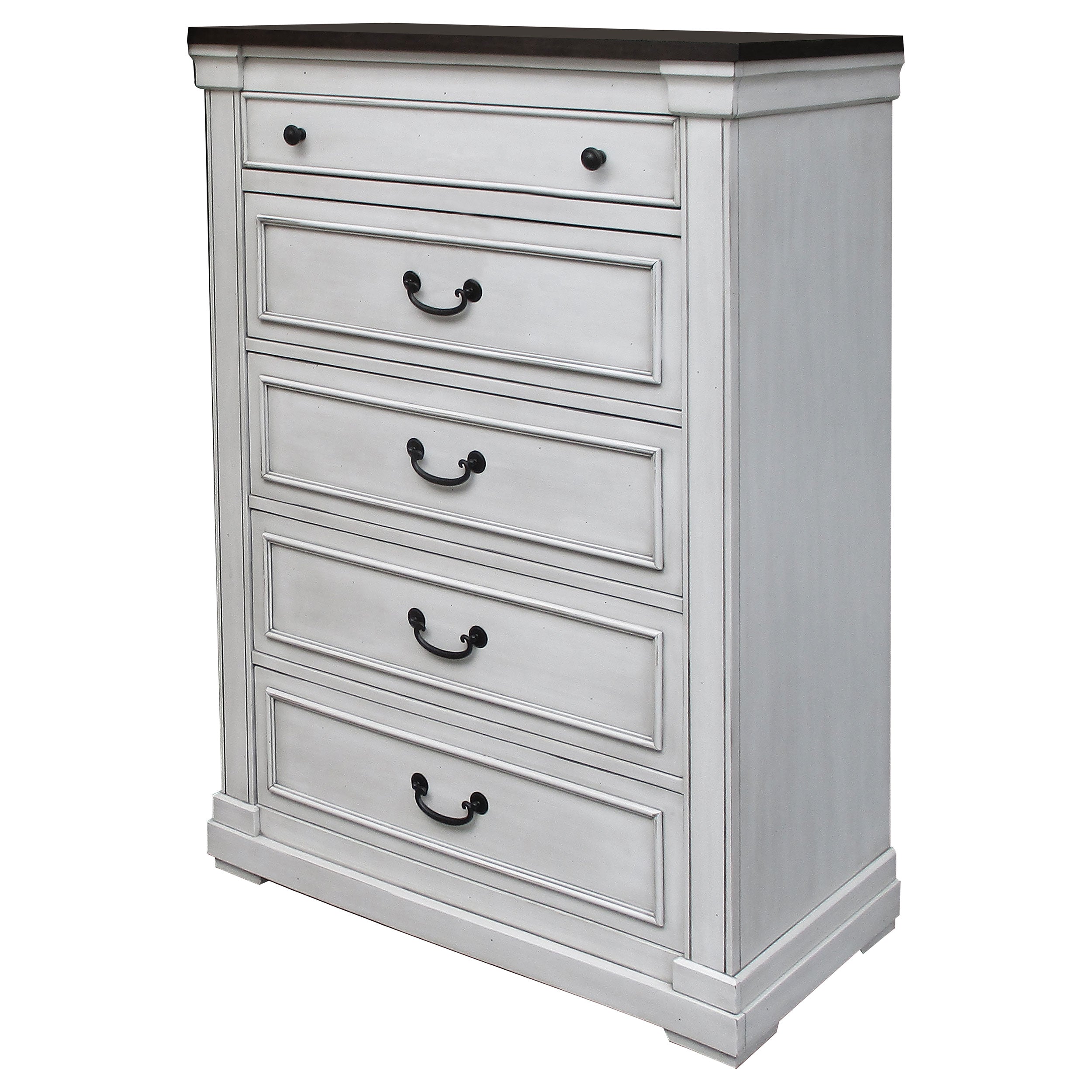 Hillcrest Bedroom Set Distressed White