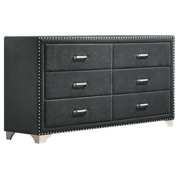 Melody California King Bedroom Set Grey